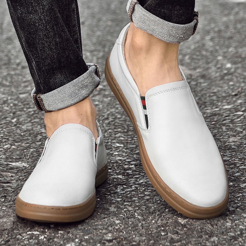British Board Shoes European Station Simple High-Level Comfortable Fashion Youth Small Leather Shoes Autumn New Work Shoes - Image 4