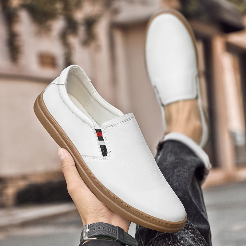 British Board Shoes European Station Simple High-Level Comfortable Fashion Youth Small Leather Shoes Autumn New Work Shoes - Image 3