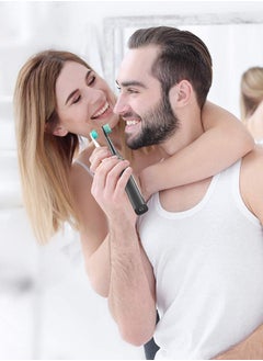 Fairywill Ultrasonic Electric Toothbrushes - Electric Toothbrush for Adults and Kids, Rechargeable Travel Sonic Toothbrush with 8 Heads, Black 4 Hours Last 30 Days  - Image 2