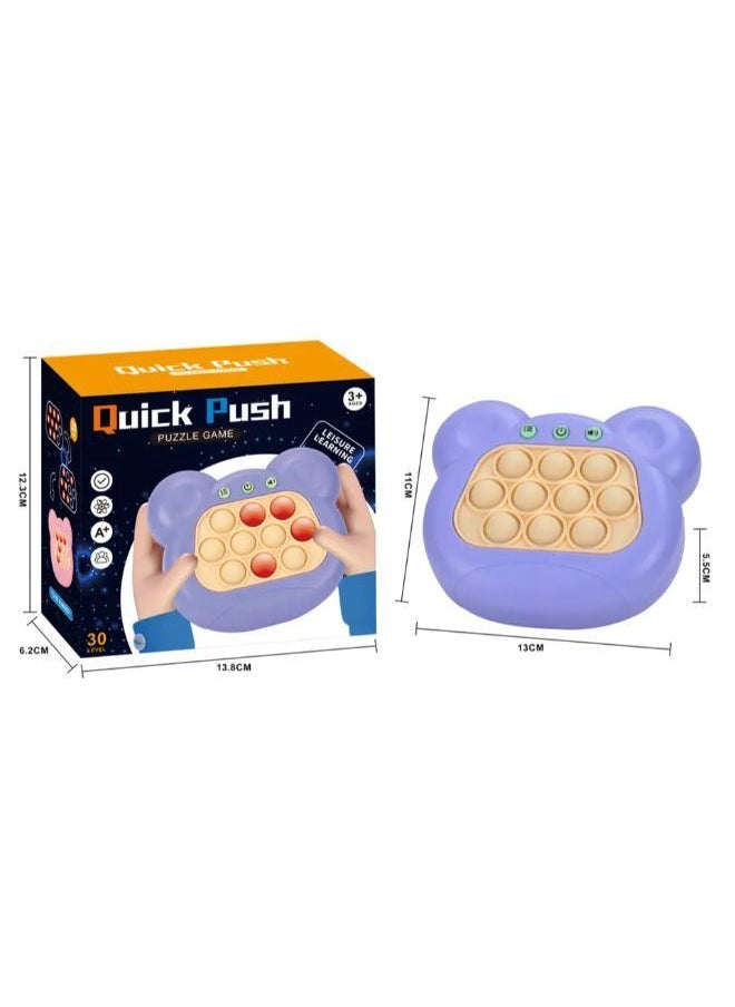 Generic Pop Quick Push Game Console Series Toys for Kids -Blue  - Image 1
