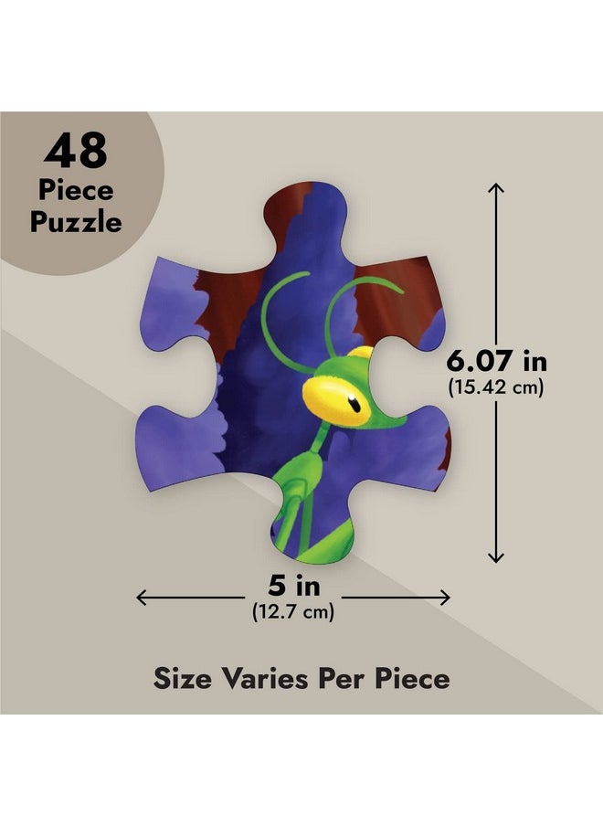 Blue Panda 48 Piece Giant Bugs And Insects Jigsaw Puzzle For Kids Ages 3-5 And 4-8, Jumbo Floor Puzzle For Toddler Preschool Learning (2 X 3 Feet)  - Image 5