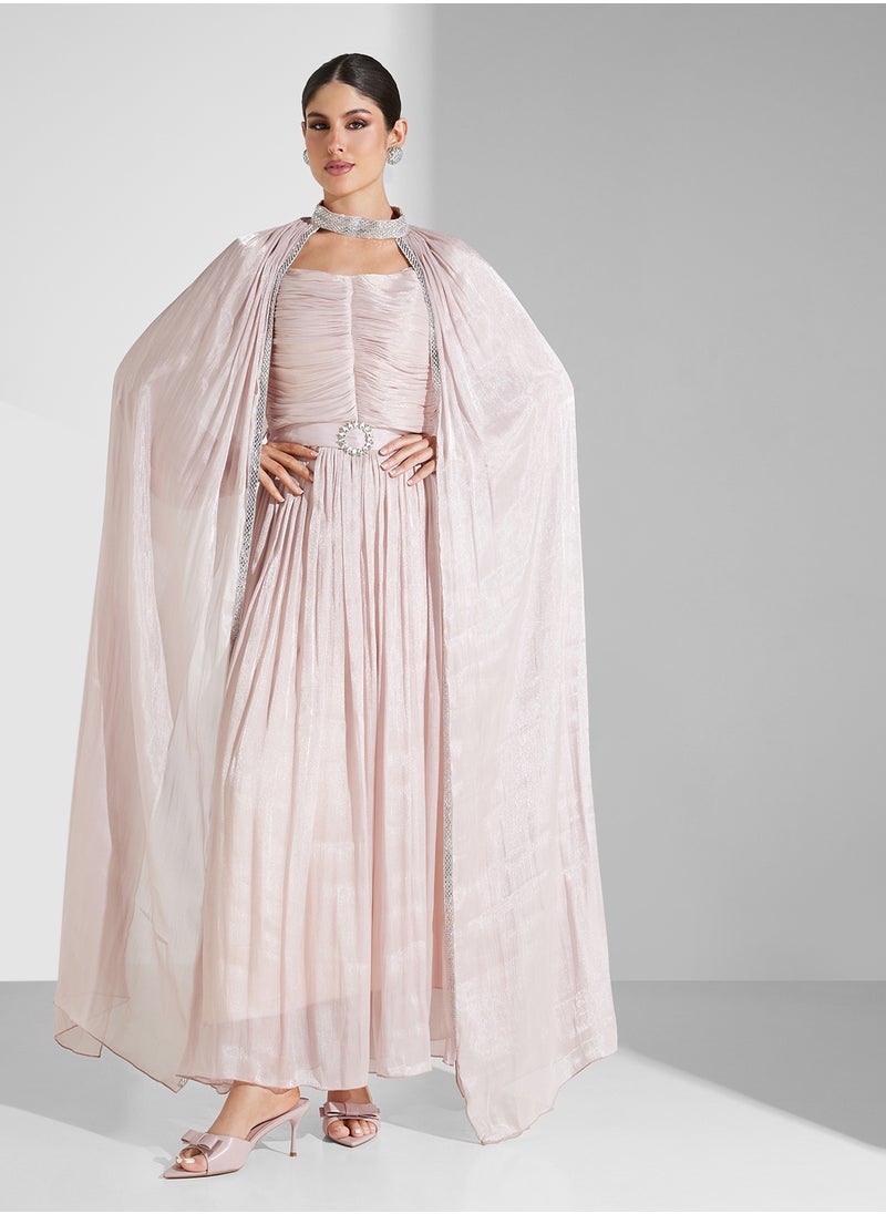 hayas closet Cape Sleeve Belted  Moroccan Dress  - Image 5