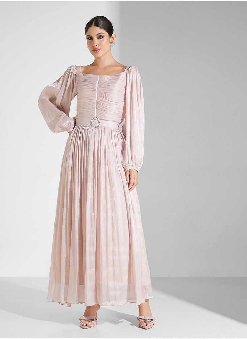 hayas closet Cape Sleeve Belted  Moroccan Dress  - Image 4