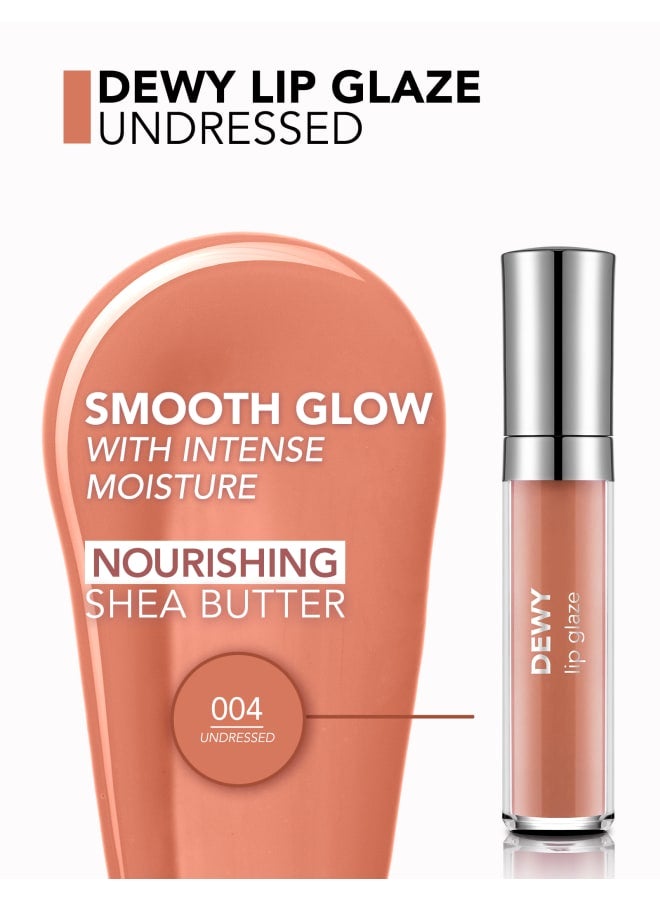 flormar Dewy Lip Glaze – 004 Undressed – High-Shine Lip Glaze, Pearlescent Shimmer, Smooth Comfortable Wear, Long-Wear Glossy Look 004-UNDRESSED - Image 5