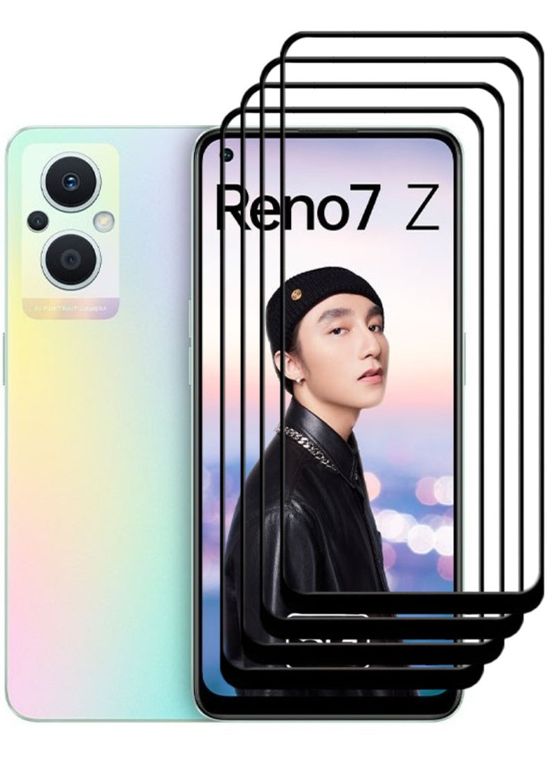 ACLIX 4 Pieces Antistatic ESD Dustproof Premium Quality High Definition Tempered Glass Screen Protector Designed For Oppo Reno7 Z 5G - Image 1