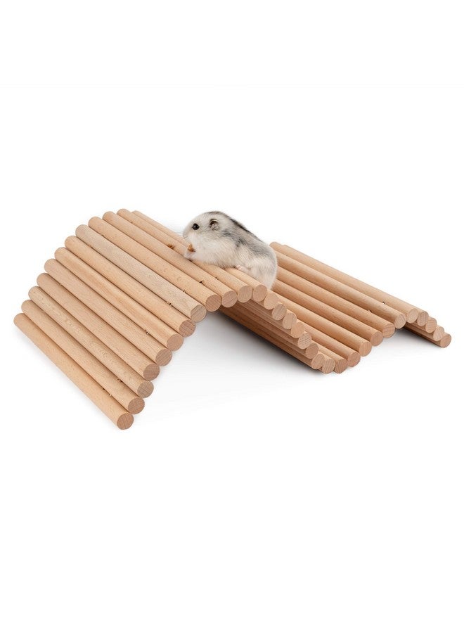 Niteangel Hamster Climbing Ladder Wooden Suspension Bridge for Guinea Pigs Rats Hedgehog Gerbils Mouse Sugar Glider and Other Small Animals (Medium) - Image 1