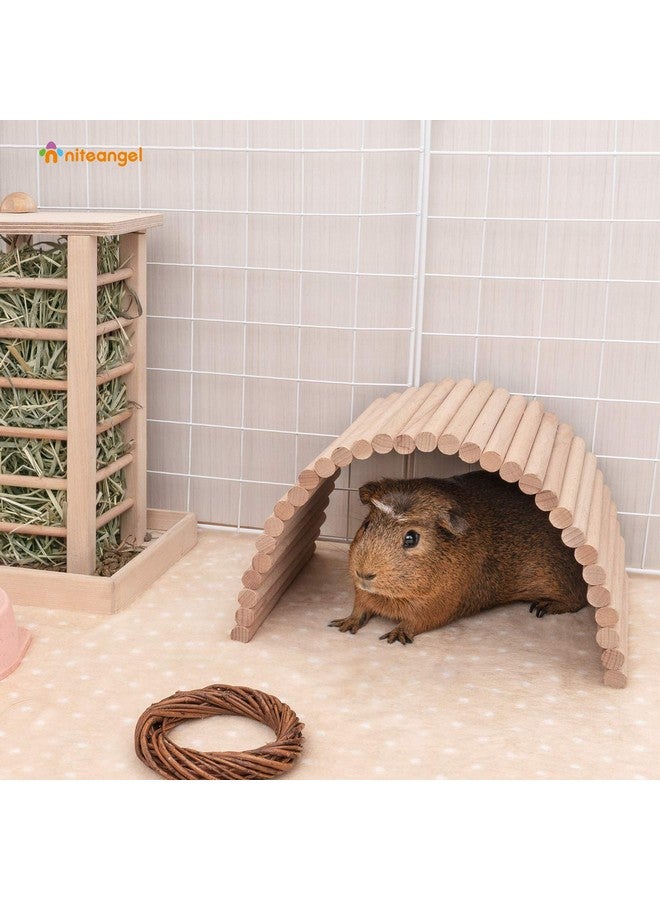 Niteangel Hamster Climbing Ladder Wooden Suspension Bridge for Guinea Pigs Rats Hedgehog Gerbils Mouse Sugar Glider and Other Small Animals (Medium) - Image 2