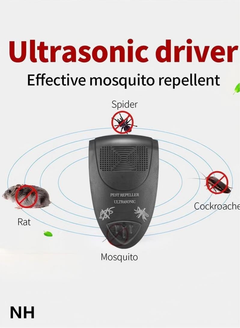 NH Ultrasonic Pest Repeller | Plug-in Indoor Repellent for Rats, Cockroaches, Spiders, Ants | Eco-Friendly, Silent | 1-Piece - Image 1