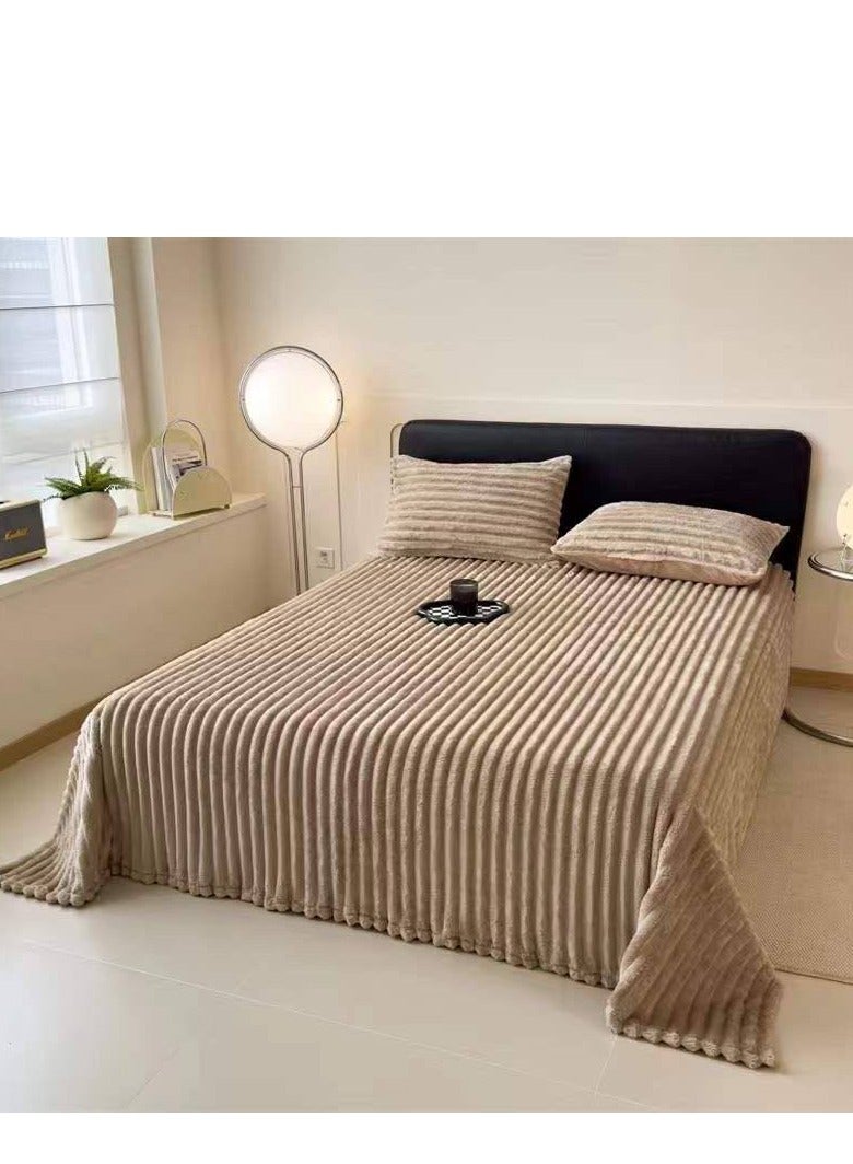 BAIG Bedding Waffle Plush Multifunctional Blanket Warm Soft Tuff Blanket Suitable Velvet 200*230cm Breathable