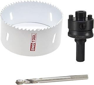 ENGTOOL MaxTool 3PCs 3-5/8" BI-Metal Hole Saw 92mm HSS M3 Bimetal Holesaw Arbored/Mandrel Pilot Drill for Metal Wood - Image 1