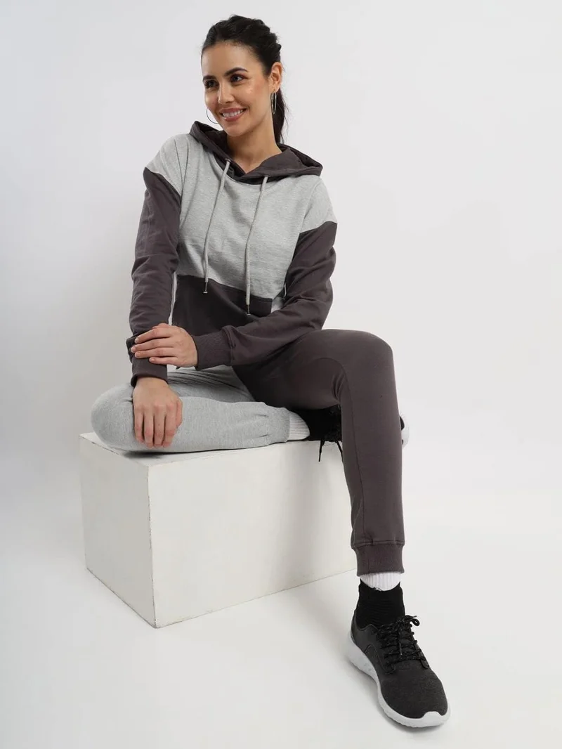 نوبيرو NOBERO Gigi Women's Grey Melange Co-ord Set