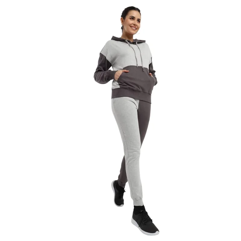 نوبيرو NOBERO Gigi Women's Grey Melange Co-ord Set