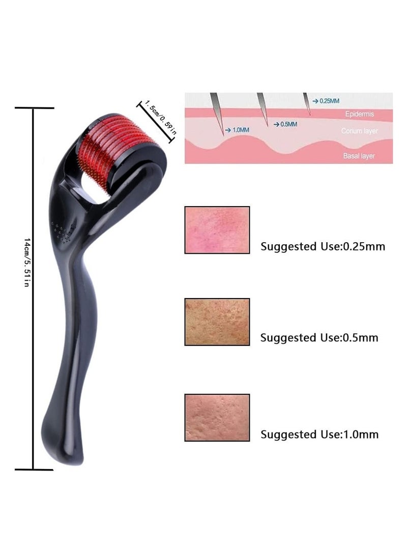 Generic High quality derma roller with fine tips in black and red - Image 4