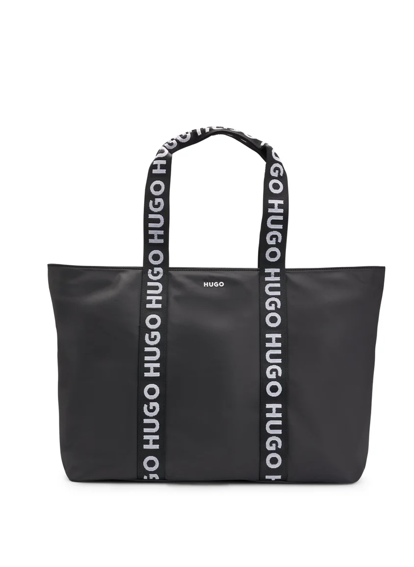 هوجو Twill tote bag with logo straps