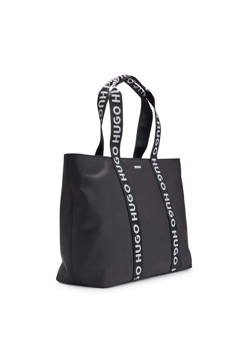 هوجو Twill tote bag with logo straps