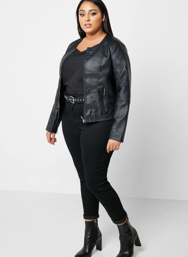 Zizzi Full Zip Detail Jacket