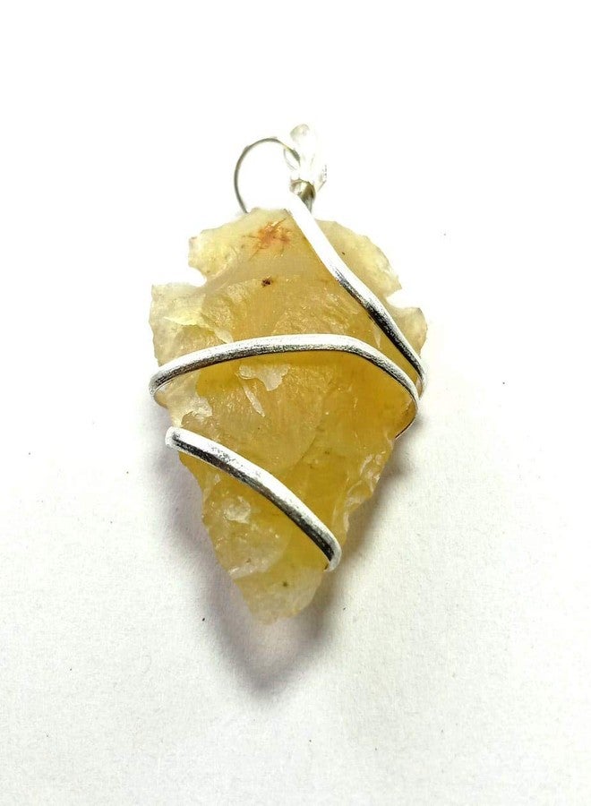 CA AGATE Yellow Carnelian Arrow Healing Crystal Pendant Necklace for Women - Image 4