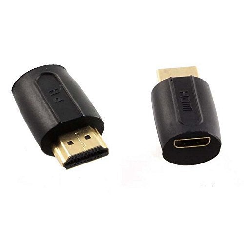 axGear HDMI Standard Male to Mini Female Adapter Connector Coupler for HDTV HD TV - Image 1