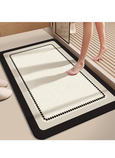 Simple Soft Diatom Mud Absorbent and Quick Drying Non Slip Floor Mat Suitable for Carpets in Bathrooms Toilets and Entrance Areas 40*60CM