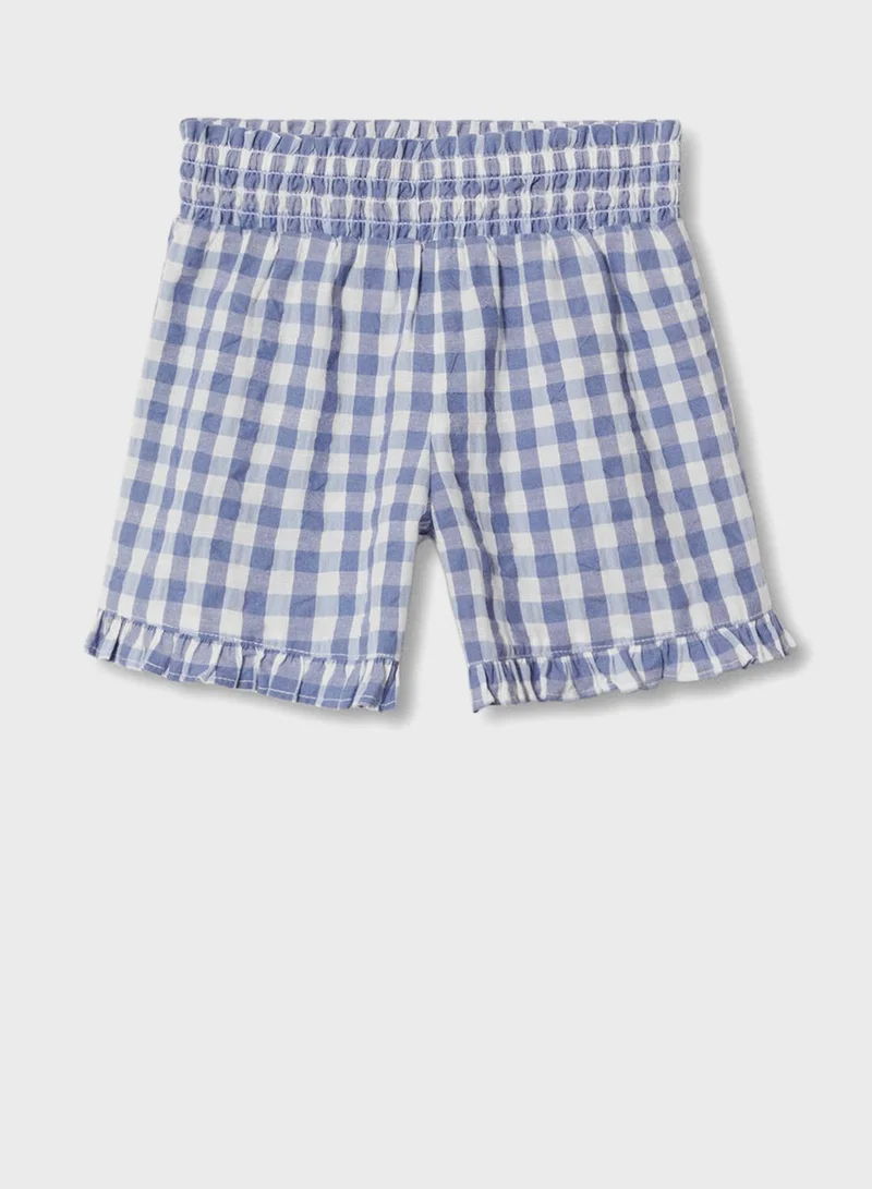 MANGO Infant Checked Shorts