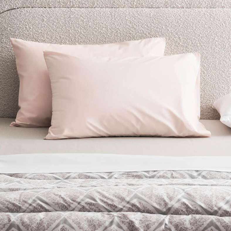 Reflection Home 230 TC Percale 2-Piece Pillowcase Set 50x75cm - Rose