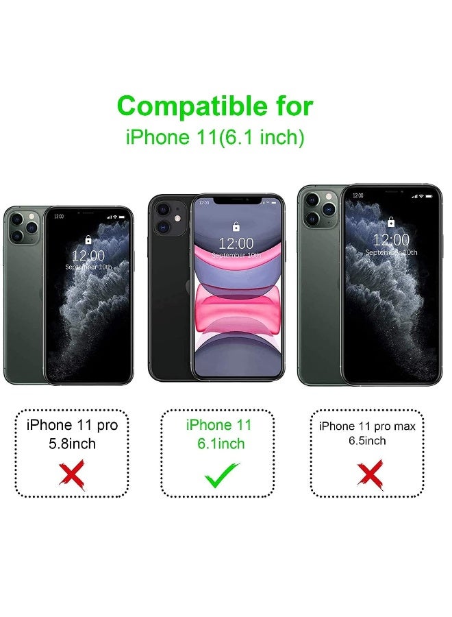 دوسالا غطاء مغناطيسي شفاف لأيفون 11 متوافق مع MagSafe، غلاف واقي هجين من الكريستال الصافي، غلاف خلفي صلب مضاد للصدمات، إطار سيليكون نحيف وشفاف لجهاز أيفون 11 من آبل - Image 2