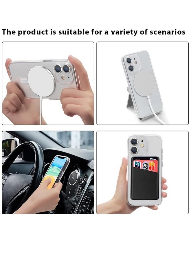 دوسالا غطاء مغناطيسي شفاف لأيفون 11 متوافق مع MagSafe، غلاف واقي هجين من الكريستال الصافي، غلاف خلفي صلب مضاد للصدمات، إطار سيليكون نحيف وشفاف لجهاز أيفون 11 من آبل - Image 3