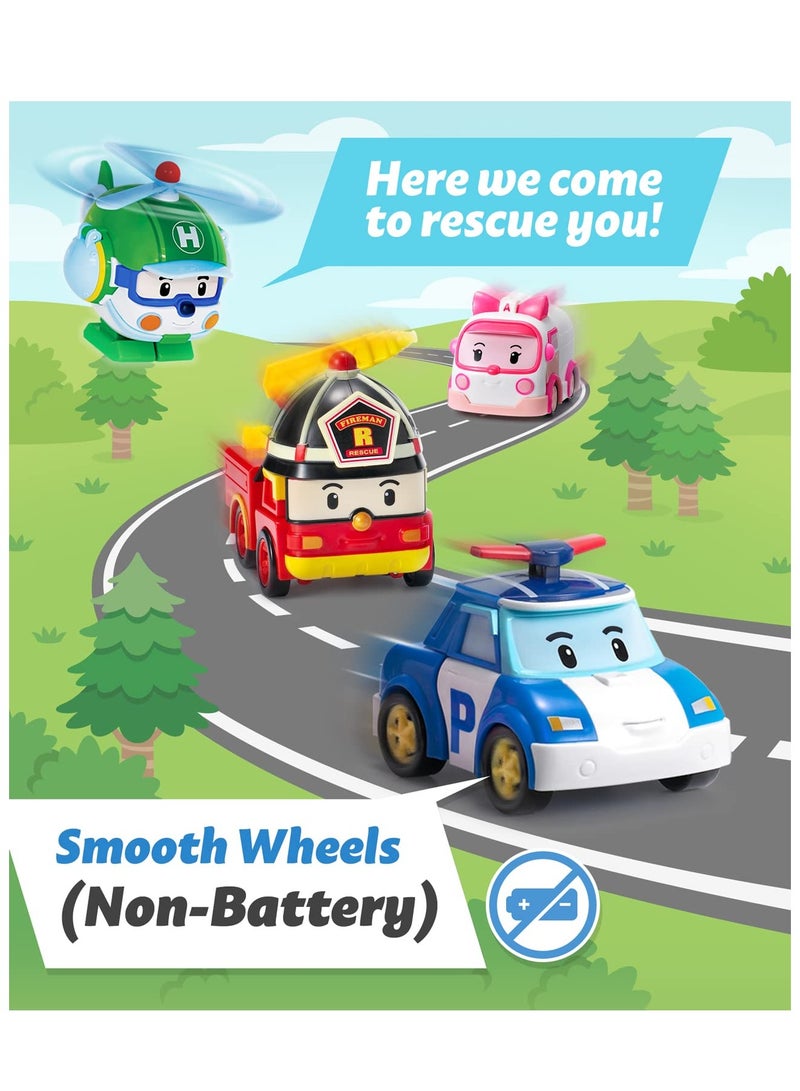 4pcs/Set Robocar Poli Helly Transforming Robot  - Image 5
