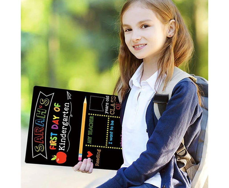 For The First and Last Day of School Student DIY Double-sided Chalkboard Sign - Image 4