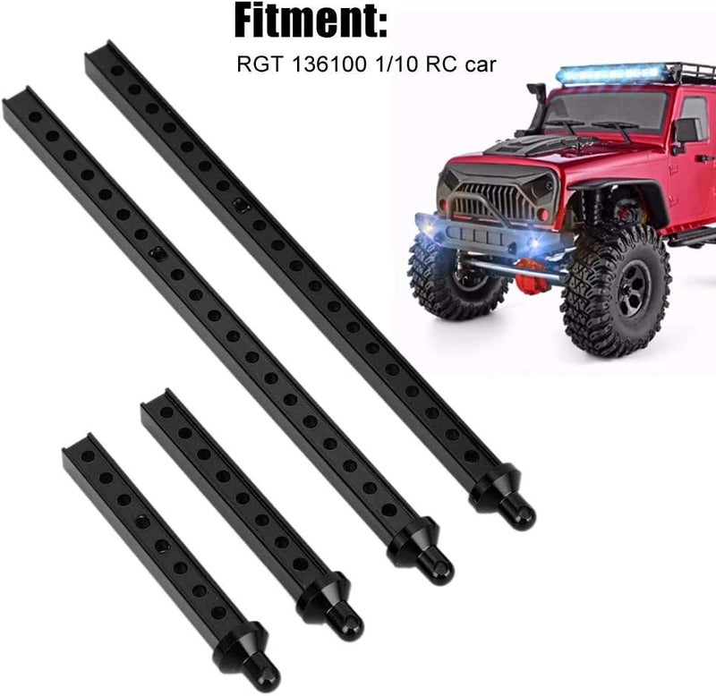 comfrt T best RC Car Shell Column, Front Rear Car Shell Column RC Spare Parts for RGT 136100 1/10 RC Car(Black) - Image 3