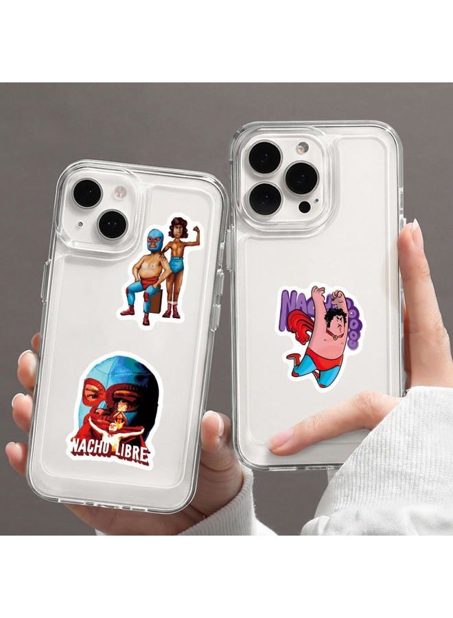 BLCAFEE 61 Pcs Nacho Libre Stickers Comedy Movie Graffiti Waterproof Vinyl for Kids Adults Teens for Birthday Party Supplies Decoration Favors for Water Bottles Laptop Suitcase Scrapbooking Gifts - Image 5