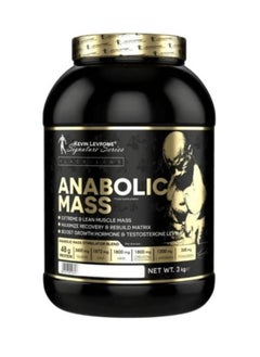 KEVIN LEVRONE Anabolic Mass, Pro Muscle Building Weight Gainer, Vanilla Flavour, 3kg 