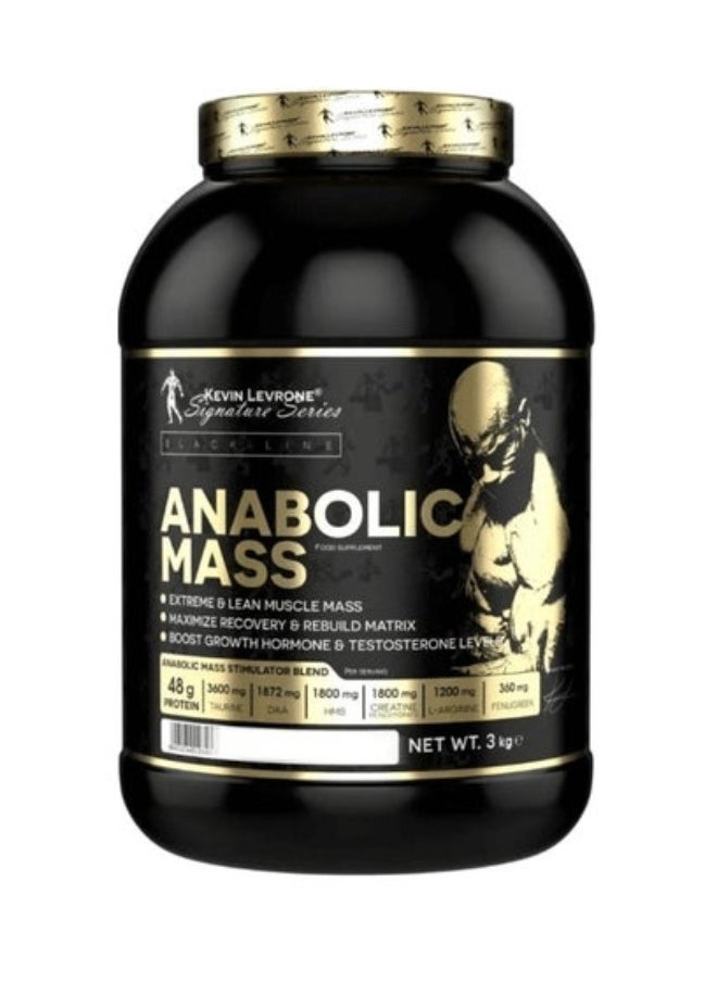 KEVIN LEVRONE - Anabolic Mass, Pro Muscle Building Weight Gainer, Vanilla Flavour, 3kg - Image 1