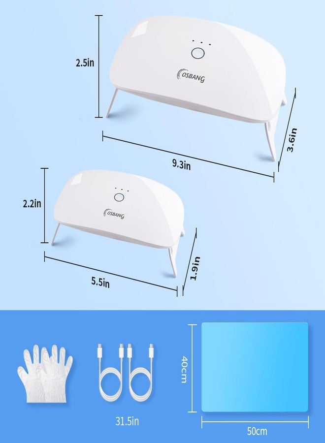 OSBANG - 2 Pack UV Light for Resin, Oversized UV Resin Folding Lamp and Portable Mini UV Resin Light, Quick Curing and Lightweight UV Resin Lamp, Resin Kits for Making - Image 2