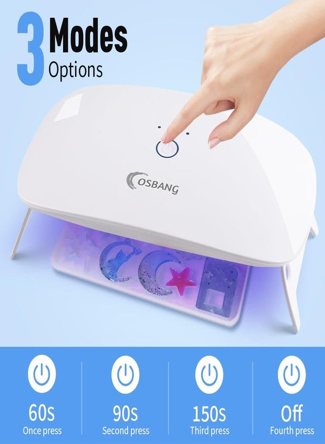 OSBANG - 2 Pack UV Light for Resin, Oversized UV Resin Folding Lamp and Portable Mini UV Resin Light, Quick Curing and Lightweight UV Resin Lamp, Resin Kits for Making - Image 3
