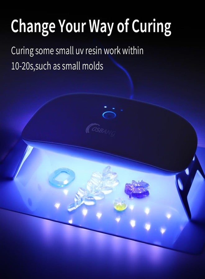 OSBANG - 2 Pack UV Light for Resin, Oversized UV Resin Folding Lamp and Portable Mini UV Resin Light, Quick Curing and Lightweight UV Resin Lamp, Resin Kits for Making - Image 5