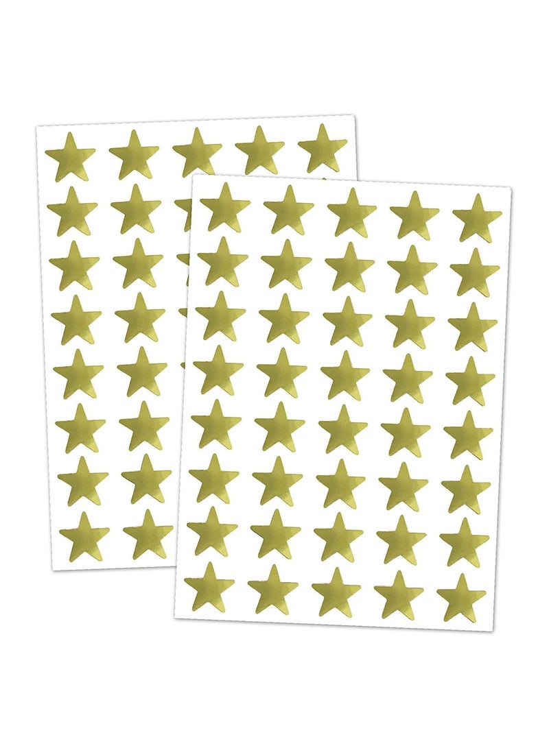Set of Golden Stars Adhesive Stars Foil Star Design, Gold, consisting of 1000 Pieces from Up to Diet Egypt Print, 01222143812 - Image 1