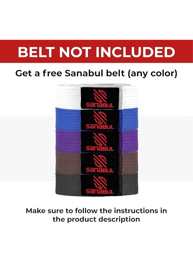Sanabul Essential BJJ Gi for Men – Lightweight Preshrunk Cotton Brazilian Jiu Jitsu Gi, IBJJF Approved (Navy, A0) - Image 5