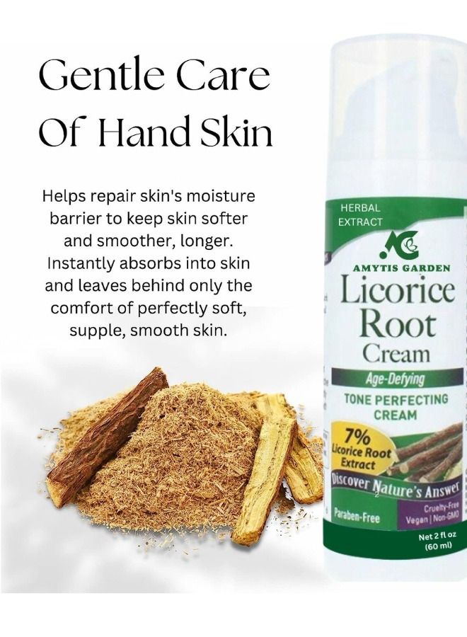 AMYTIS GARDEN Licorice Root Age-Defying Cream Tone Perfecting Cream 2 Fl 60 Ml - Image 2