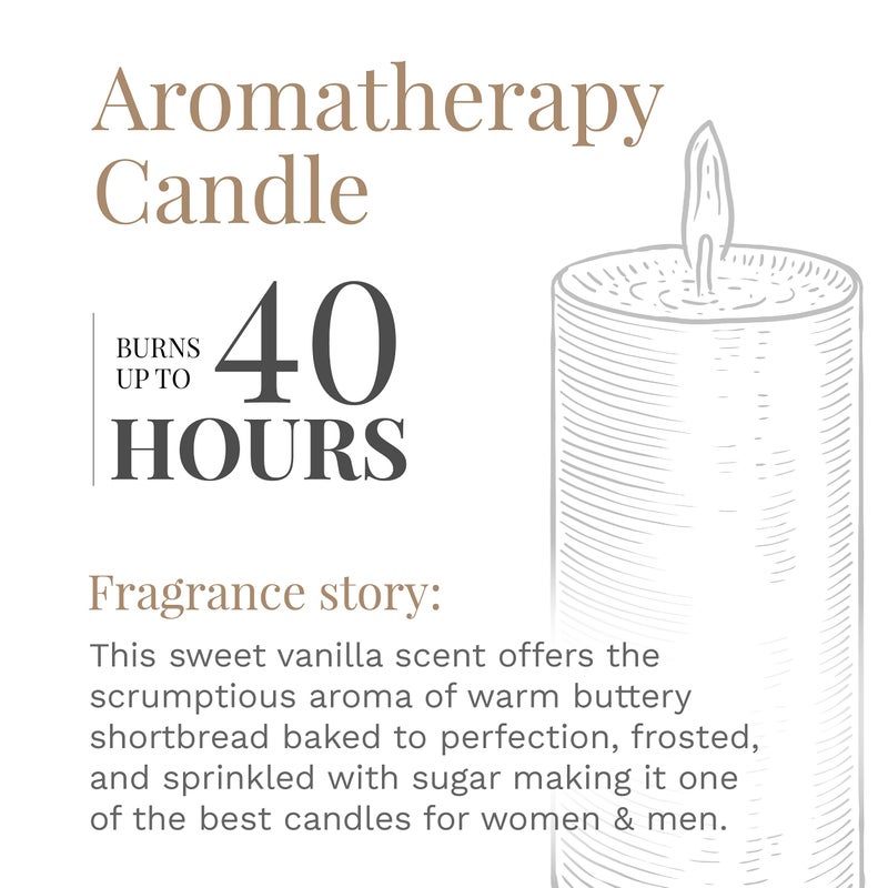 CANDLE-LITE شموع كاندل لايت المعطرة، عطر فانيليا كريمية، شمعة عطرية بثلاث فتائل بوزن 10 أونصات مع 20-40 ساعة من وقت الاحتراق، لون أبيض مائل إلى البيج - Image 4