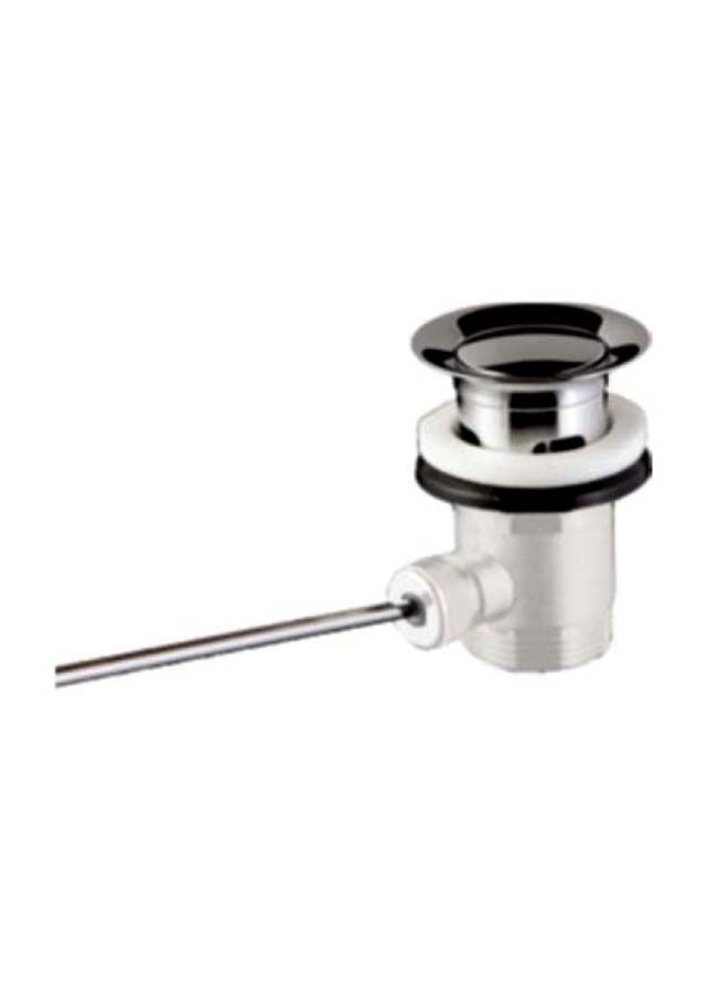 BURG Single Top Lever Wash Basin Mixer Silver - Image 3