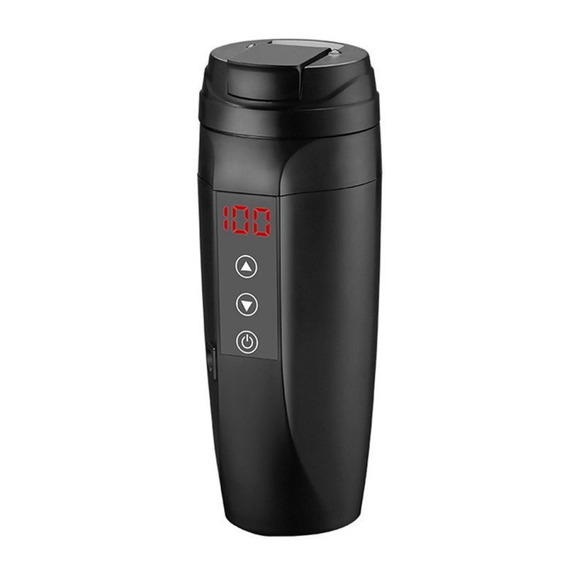 12V/24V 90W Car Heating Cup Hot Water Electric Kettle Mug Stainless Steel Bottle 450ML with 25-100℃ Temperature Control for Coffee Tea Milk - Image 1