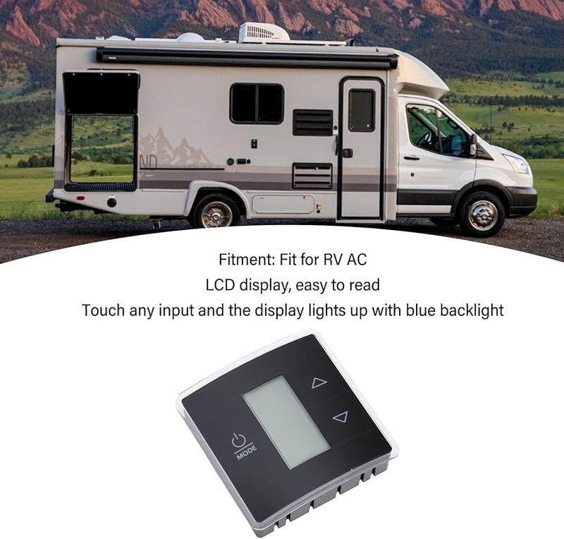 Digital LCD Single Zone RV AC Thermostat Precise Temperature Control For Trailer CT - Image 4