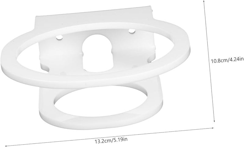 White Wall Mounted Speaker Rack Acrylic Space Saving Hanging Shelf Holder Modern - Image 3