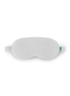 BRIGHTLY LABS Pure Mulberry Silk Eye Mask, Ultimate Sleep Aid for a Full Night's Sleep, Ultra-Soft Comfortable Sleep Mask, Elastic Strap, 22 Mum, Infused with Silver Ions, Standard, White  - Image 1