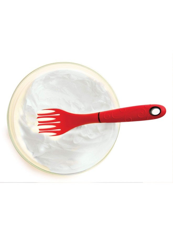 Norpro Grip EZ Fiskie Red Santoprene Combination Fork and Whisk - Image 5