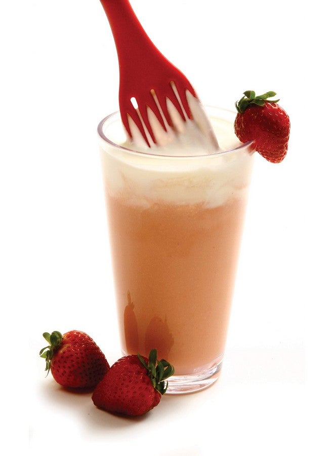 Norpro Grip EZ Fiskie Red Santoprene Combination Fork and Whisk - Image 3