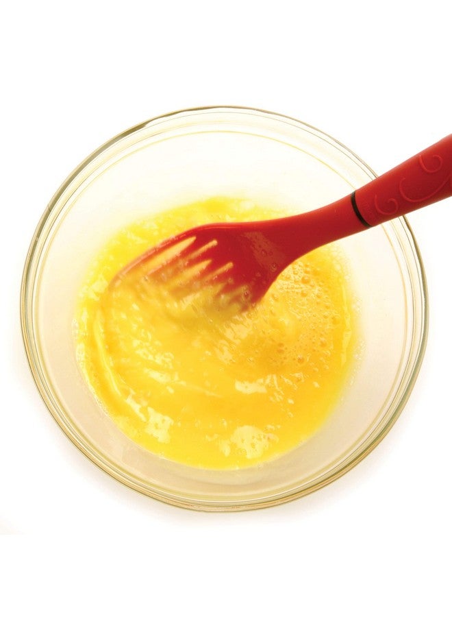 Norpro Grip EZ Fiskie Red Santoprene Combination Fork and Whisk - Image 2