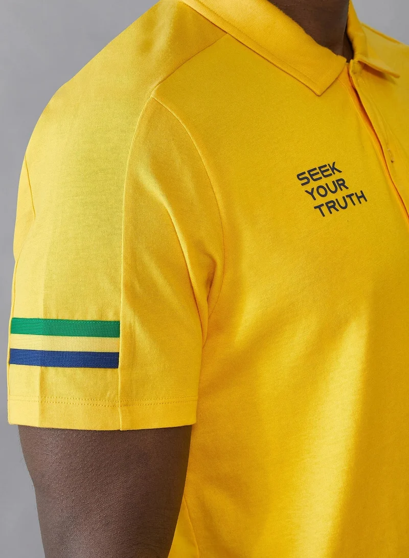 Ayrton Senna  AS FW MENS STRIPE POLO for Men | Best Price UAE