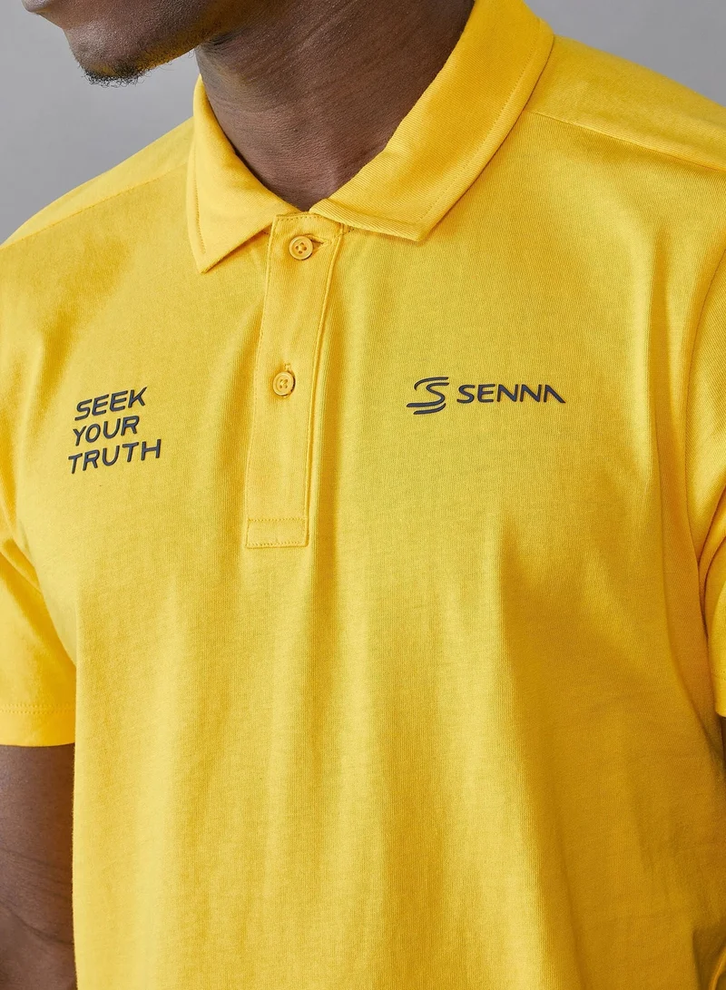Ayrton Senna  AS FW MENS STRIPE POLO for Men | Best Price UAE